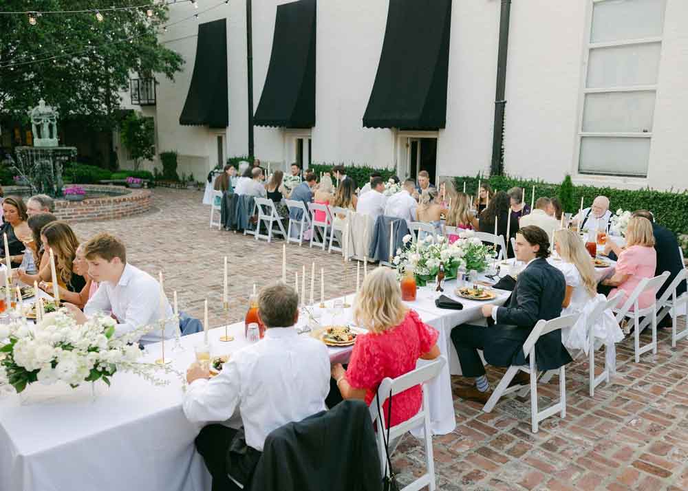 Photo of the Garden outdoor event space at the Old Capitol Inn