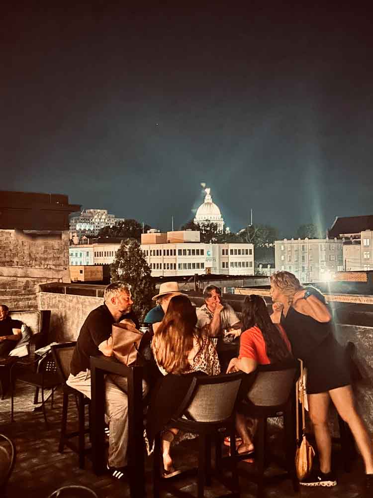 Photo of the Rooftop at Old Capitol Inn with view of downtown Jackson, MS