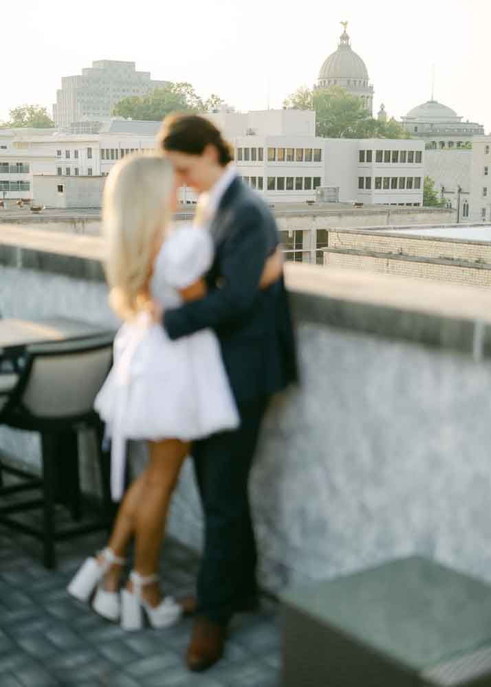 Photo of the Rooftop at Old Capitol Inn with view of downtown Jackson, MS